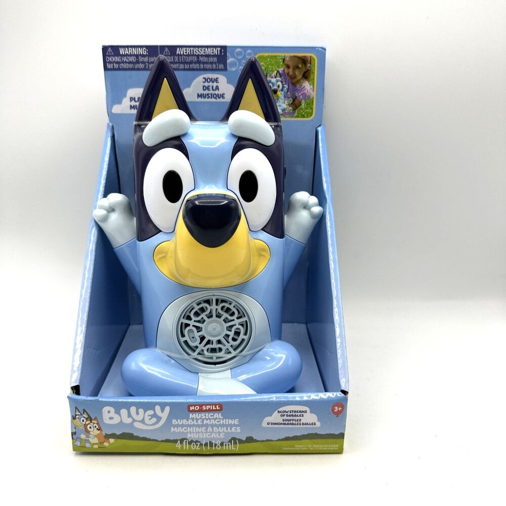 Disney Bluey No Spill Musical Bubble Machine -Ages 3+ NEW IN PACKAGE